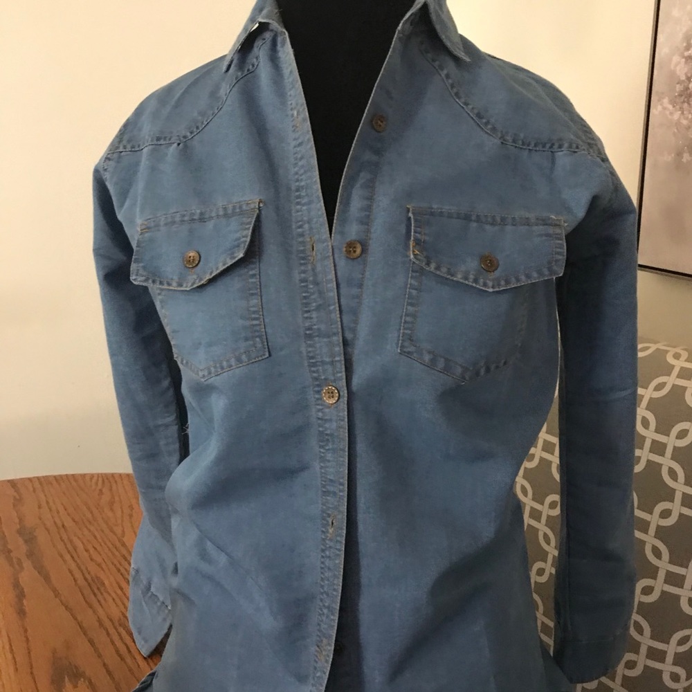 Extra Long Jean Shirt